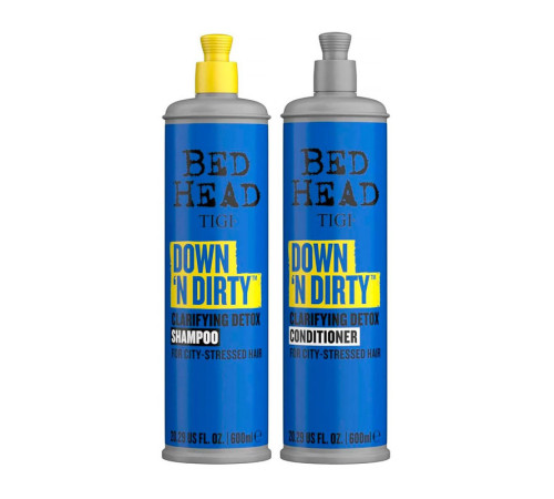 Набір TiGi Bed Head Down 'N Dirty детокс шампунь та кондиціонер