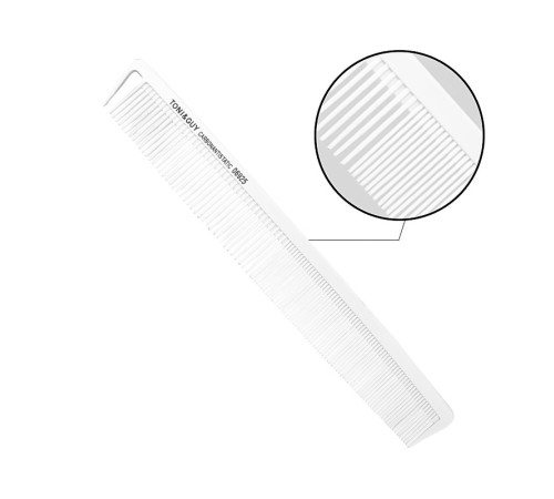 Гребень для стрижки волос Toni & Guy Carbon Antistatic Comb комбинированный антистатический карбоновый (06925) 