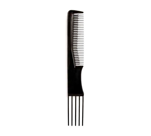 Перукарський гребінь-виделка Toni&Guy Carbon Antistatic 06979 для начосу та укладання волосся 19 см 