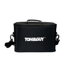 Сумка-валіза TONI&GUY для майстра манікюру, перукаря, візажиста тканинна чорна розмір L 40х28х23 см