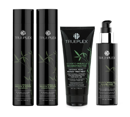 Набор Trueplex Bamboo Miracle Smooth (шампунь + кондиционер + маска + крем)