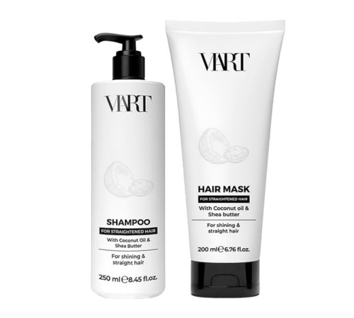Набір VIART DUO with Coconut Oil & Shea Butter шампунь і маска для розгладжування та блиску волосся, 250/200 мл