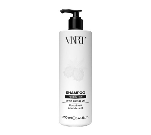 Шампунь VIART Shampoo with Castor Oil для блеска и увлажнения сухих волос, 250 мл