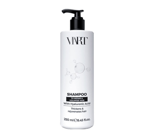 Шампунь VIART Shampoo with Hyaluronic Acid для відновлення та об'єму тонкого волосся, 250 мл
