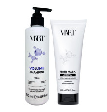 Набір VIART DUO with Hyaluronic Acid шампунь і маска для відновлення та об'єму тонкого волосся, 250+200 мл