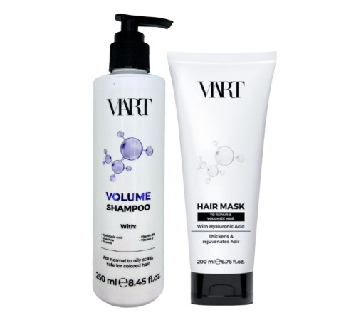 Набір VIART DUO with Hyaluronic Acid шампунь і маска для відновлення та об'єму тонкого волосся, 250+200 мл