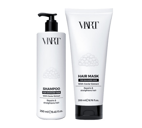 Набір VIART DUO with Caviar Extract шампунь і маска для відновлення і розгладжування волосся, 250+200 мл