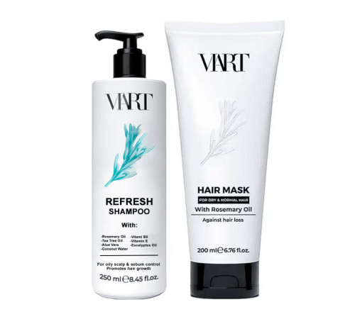 Набір проти випадіння VIART DUO with Rosemary Oil шампунь і маска для для сухого і нормального волосся, 250+200 мл