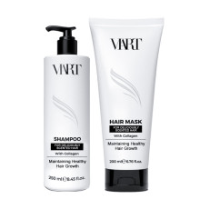 Набір VIART DUO with Collagen шампунь і маска  для легкого розчісування пошкодженого волосся, 250+200 мл