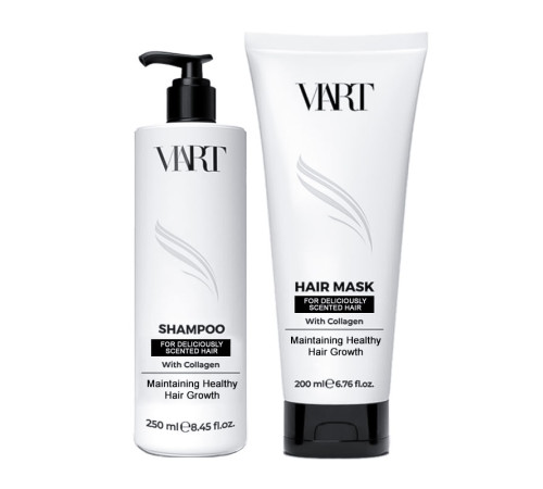 Набір VIART DUO with Collagen шампунь і маска  для легкого розчісування пошкодженого волосся, 250+200 мл