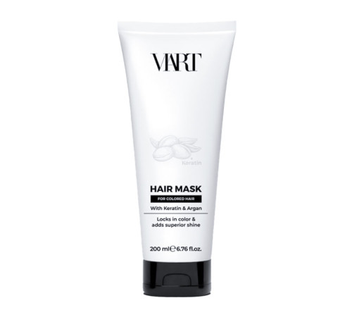 Кератинова маска VIART Hair Mask with Keratin & Argan Oil для фарбованого волосся, 200 мл