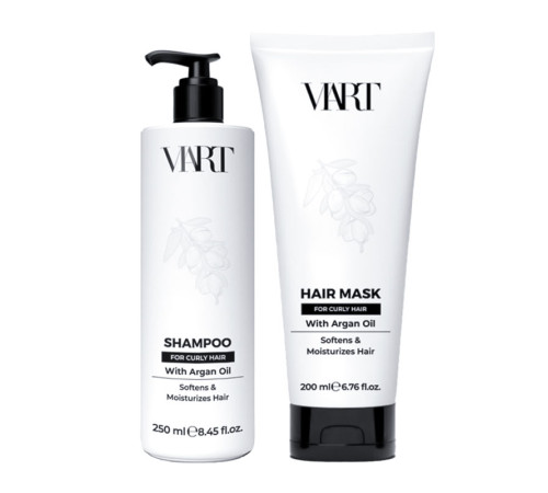 Набір VIART DUO with Argan Oil зволожуючі шампунь і маска для кучерявого волосся, 250+200 мл