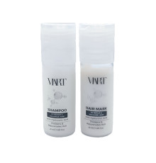 Набір VIART DUO with Hyaluronic Acid шампунь і маска для відновлення та об'єму тонкого волосся, пробники 2x25 мл