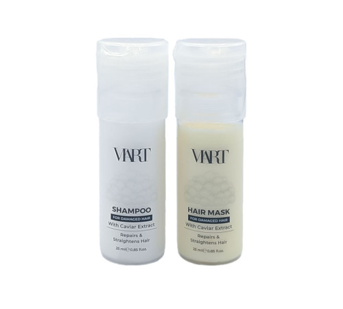 Набір VIART DUO with Caviar Extract шампунь і маска для відновлення і розгладжування волосся, пробники 2x25 мл