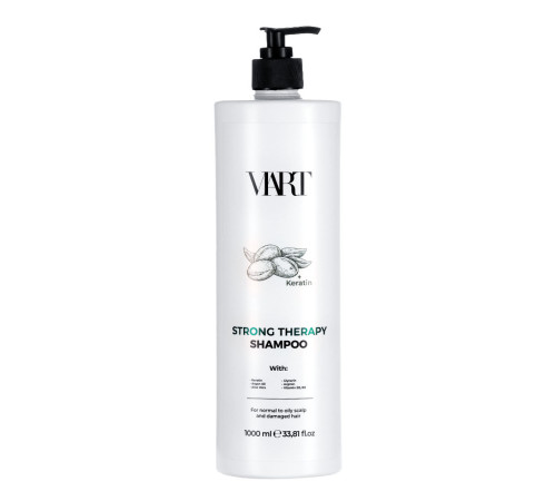 Кератиновий шампунь VIART Shampoo with Keratin & Argan Oil для фарбованого волосся, 1000 мл