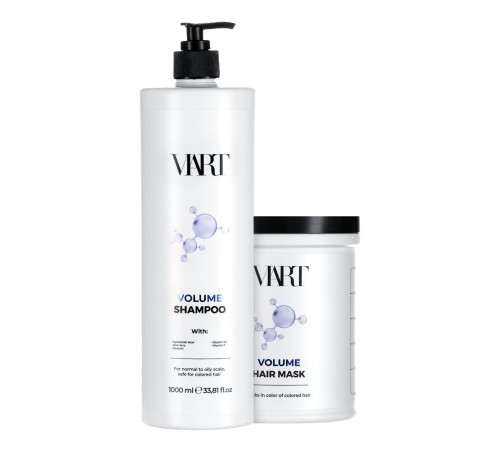 Набір VIART DUO with Hyaluronic Acid шампунь і маска для відновлення та об'єму тонкого волосся, 2х1000 мл