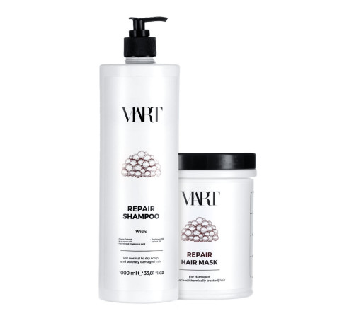 Набір VIART DUO with Caviar Extract шампунь і маска для відновлення і розгладжування волосся, 2х1000 мл