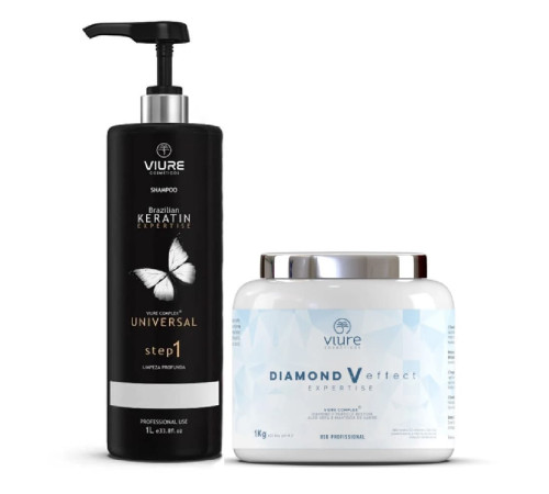 Набір ботоксу для волосся Vitaker VIURE Diamond V Effect, 2х500 г (розлив)