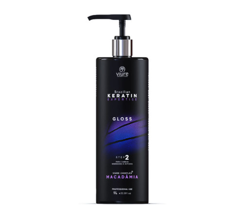 Кератин для волосся VIURE Brazilian Keratin Macadamia, 1000 мл (заводська)