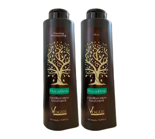 Набор кератина Vogue Macadamia Gloss для выпрямления волос