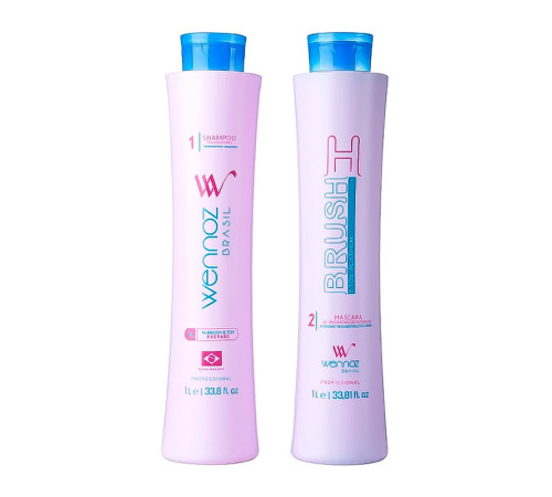 Набор бoтoкca для волос Wennoz Brasil (Honma Tokyo) H-Brush B.Tox Platinum, 100/200 г (разлив)
