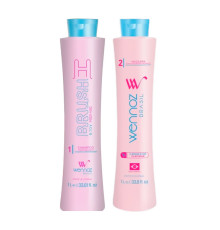 Набор бoтoкca для волос Wennoz Brasil (Honma Tokyo) H-Brush B.Tox Platinum, 100/200 г (разлив)