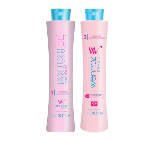 Набор бoтoкca для волос Wennoz Brasil (Honma Tokyo) H-Brush B.Tox Platinum, 100/200 г (разлив)