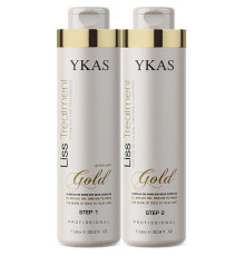Набір для кератинового випрямлення Ykas Gold, 2х100 г (розлив)