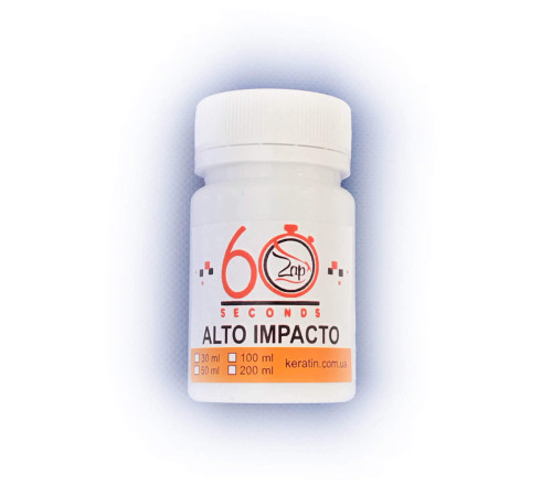 Ботокс для волосся Zap Alto Impacto 60 segundos, 100 г (розлив)