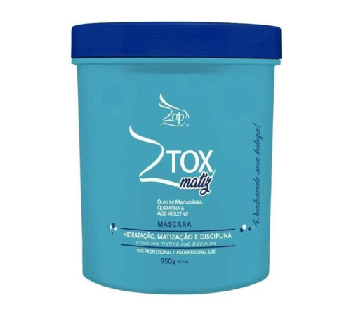 Ботокс Zap ZTox Matiz Oleo De Macadamia з тонуючим ефектом для освітленого волосся, 950 г (заводська)